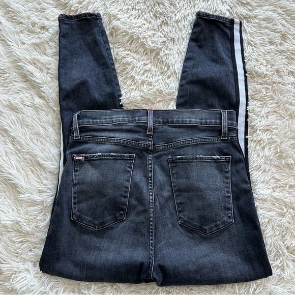 AO.LA Alice + Olivia High Rise Button Fly Side Stripe Jeans Size 30 - Picture 5 of 14